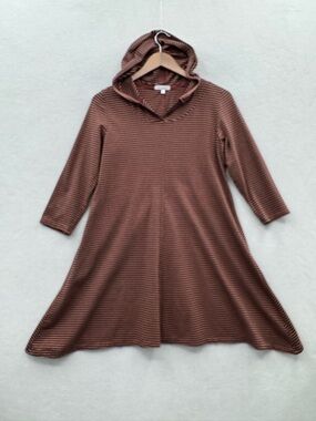 KLEEN Women’s Small Hooded Dress Stripes 3/4 Sleeve